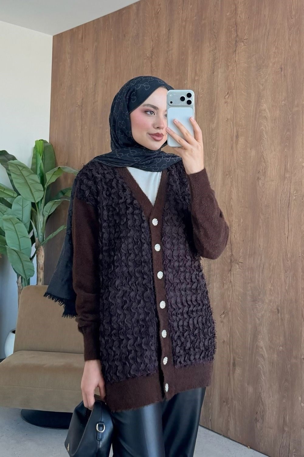 Premium Hırka Kahverengi 26238 