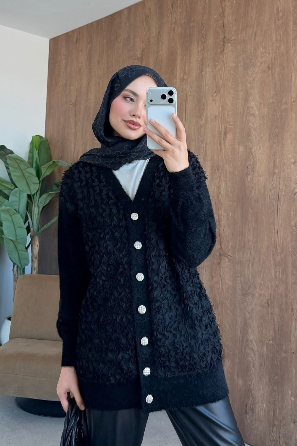 Premium Hırka Siyah 26238 
