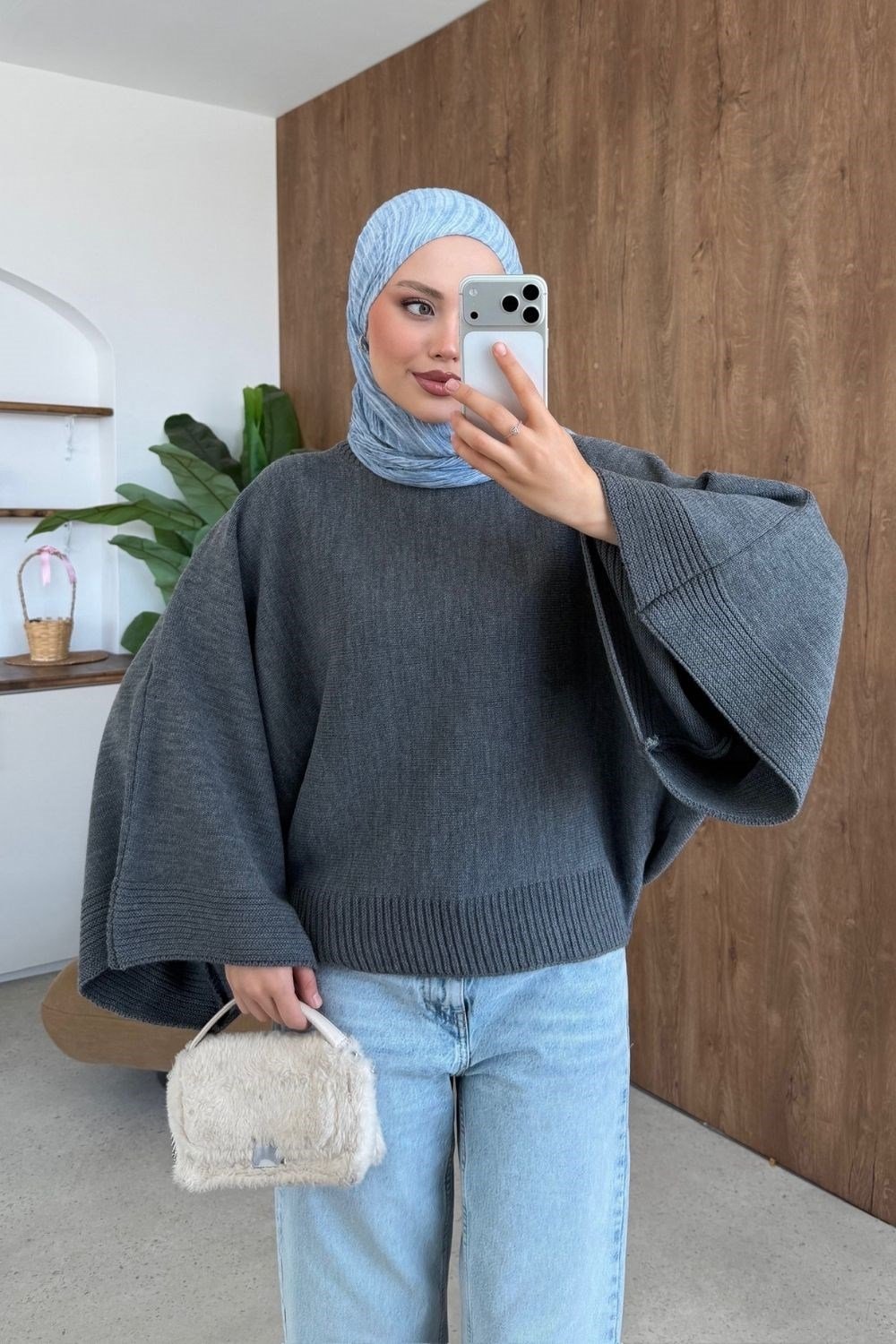 Yarasa Tunik Gri 26262 