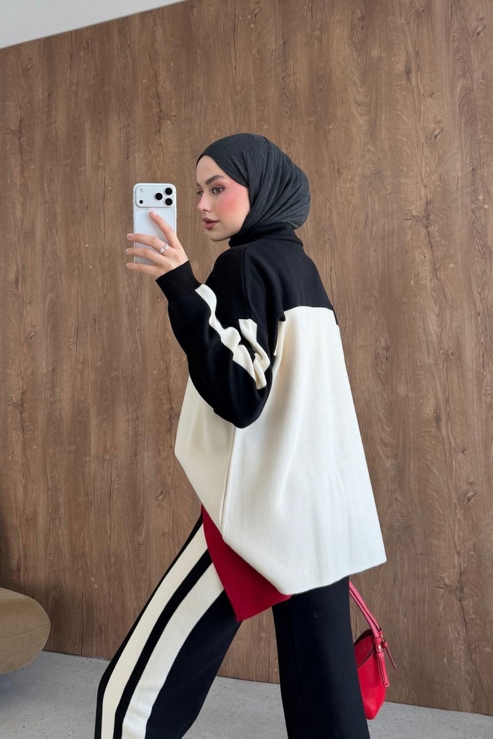 Bero Garnili Fermuarlı Takım Siyah 26264 