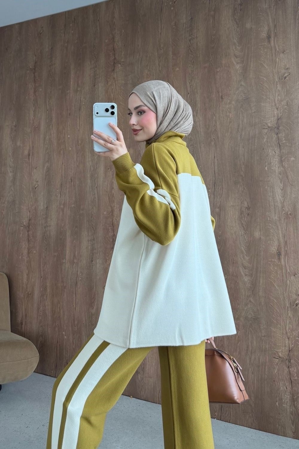 Bero Garnili Fermuarlı Takım Yağ Yeşili 26264 