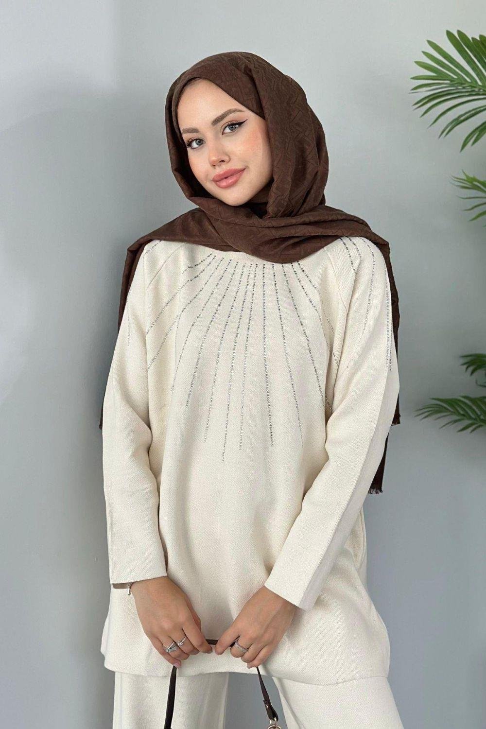 Glow Triko Takım Ekru 26999 