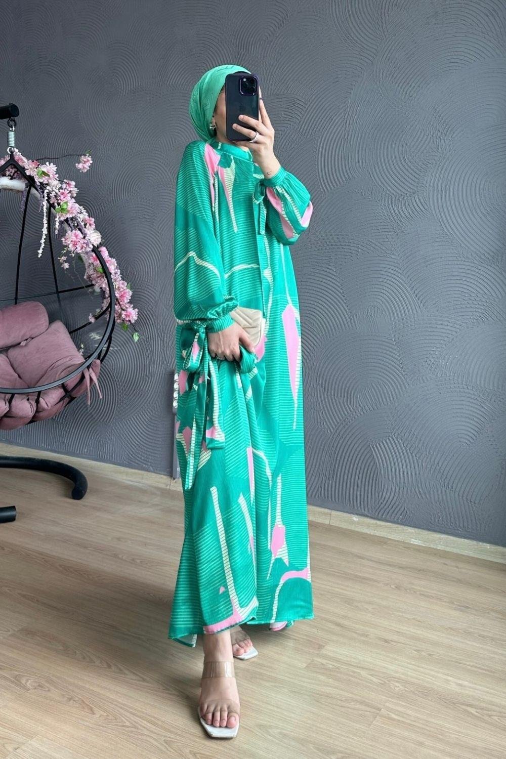 Eylül Elbise Yeşil 2790 
