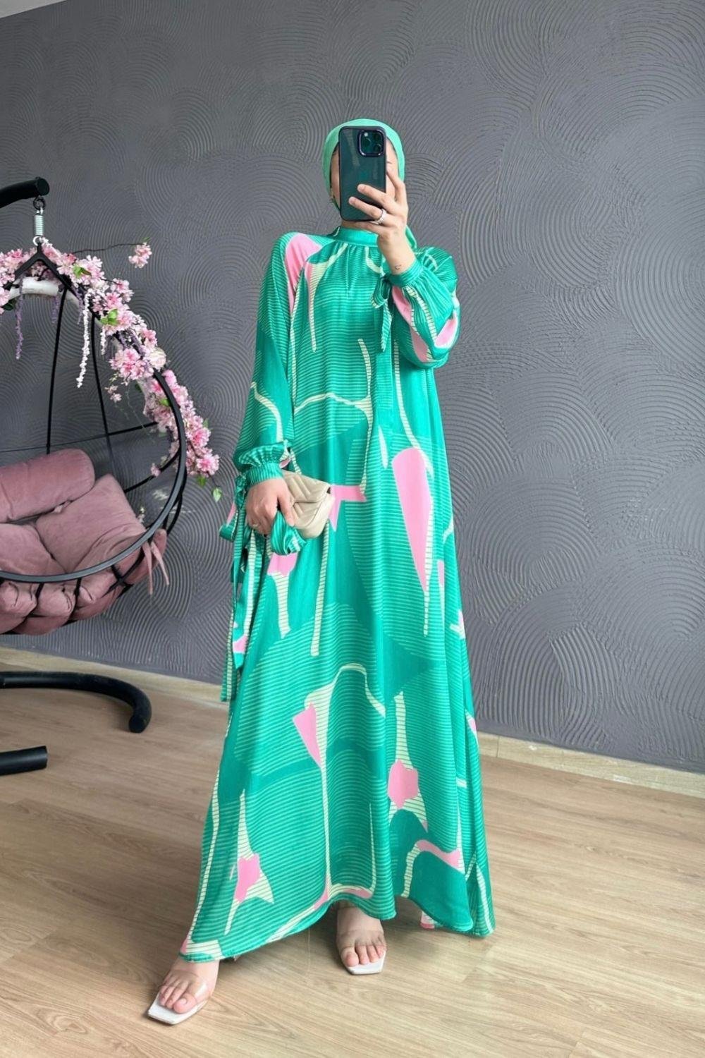 Eylül Elbise Yeşil 2790 