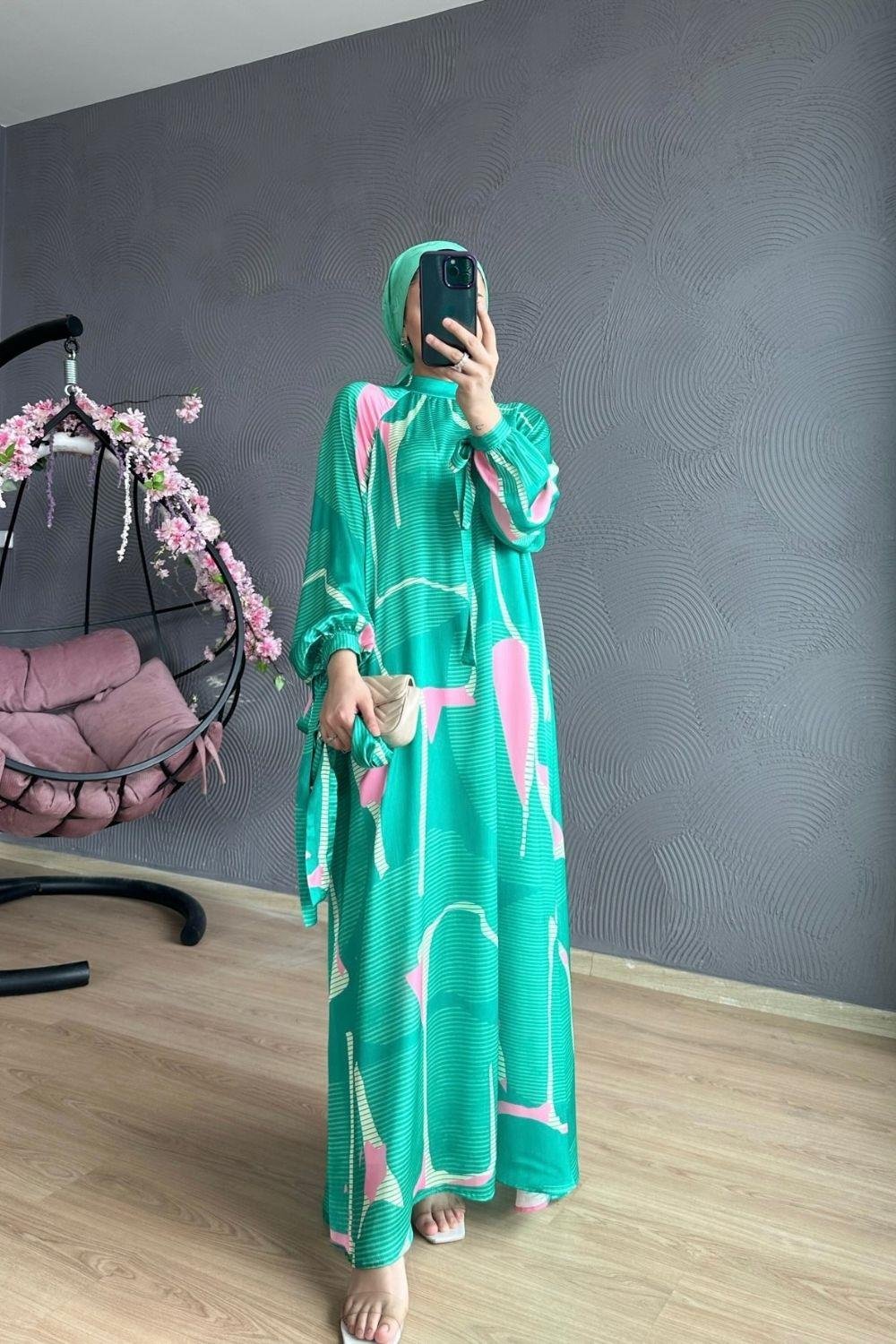 Eylül Elbise Yeşil 2790 