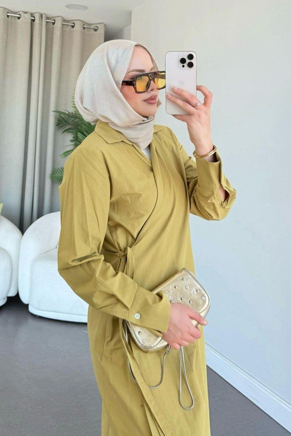 Derinay Elbise Yağ Yeşili 3015 