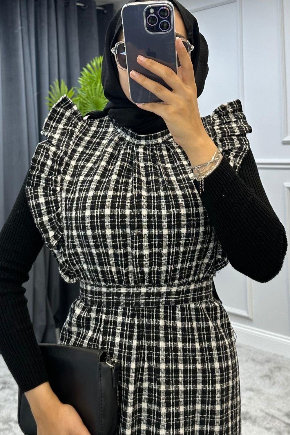 Kolu Fırfırlı Jile Füme 3031 