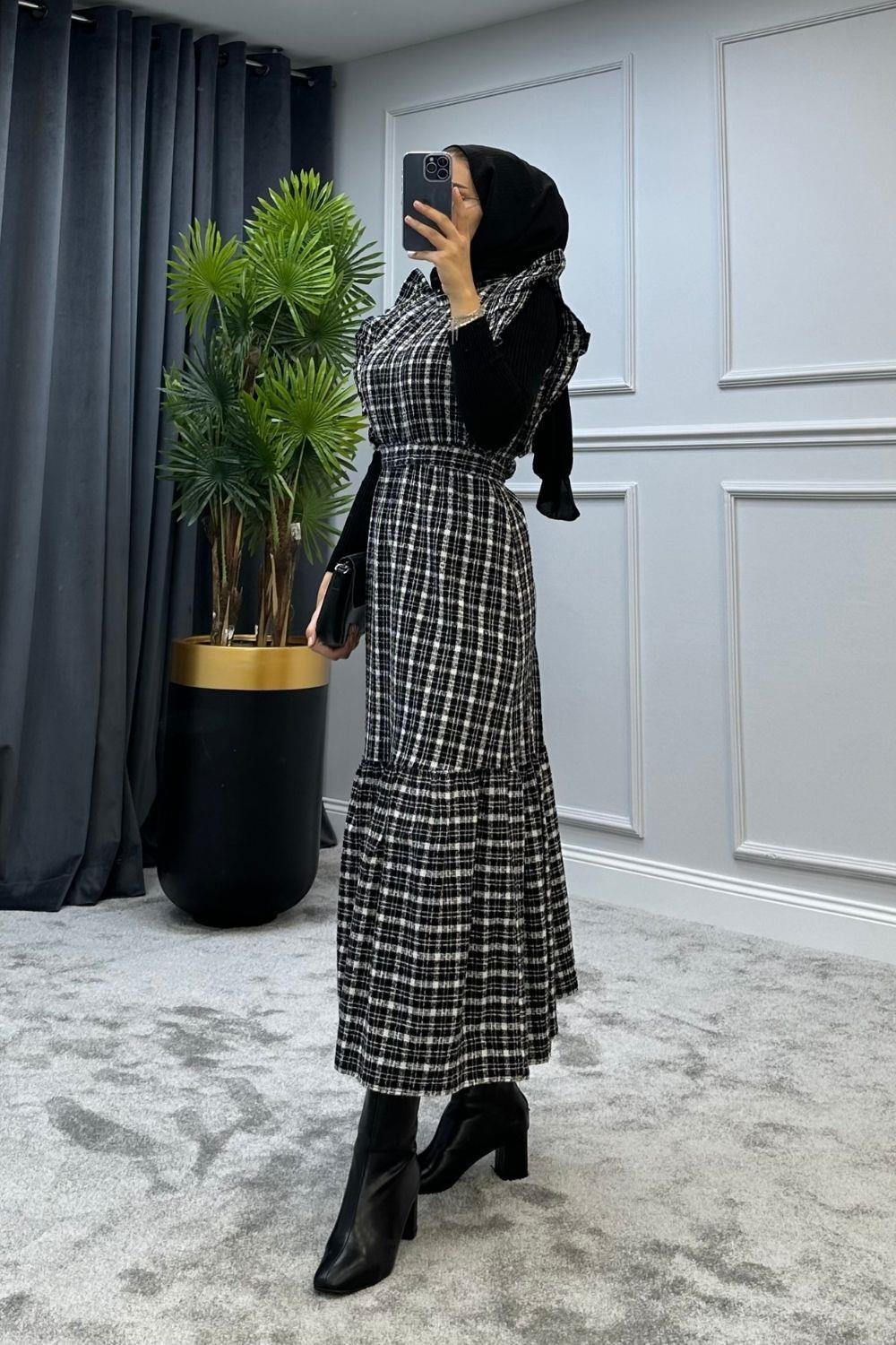 Kolu Fırfırlı Jile Füme 3031 