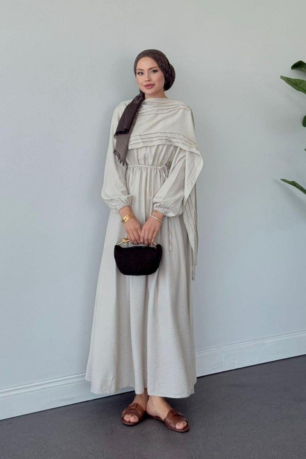 Esinti Elbise Bej 3050 