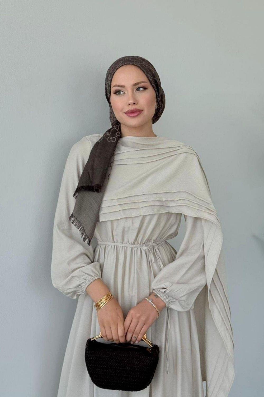 Esinti Elbise Bej 3050 