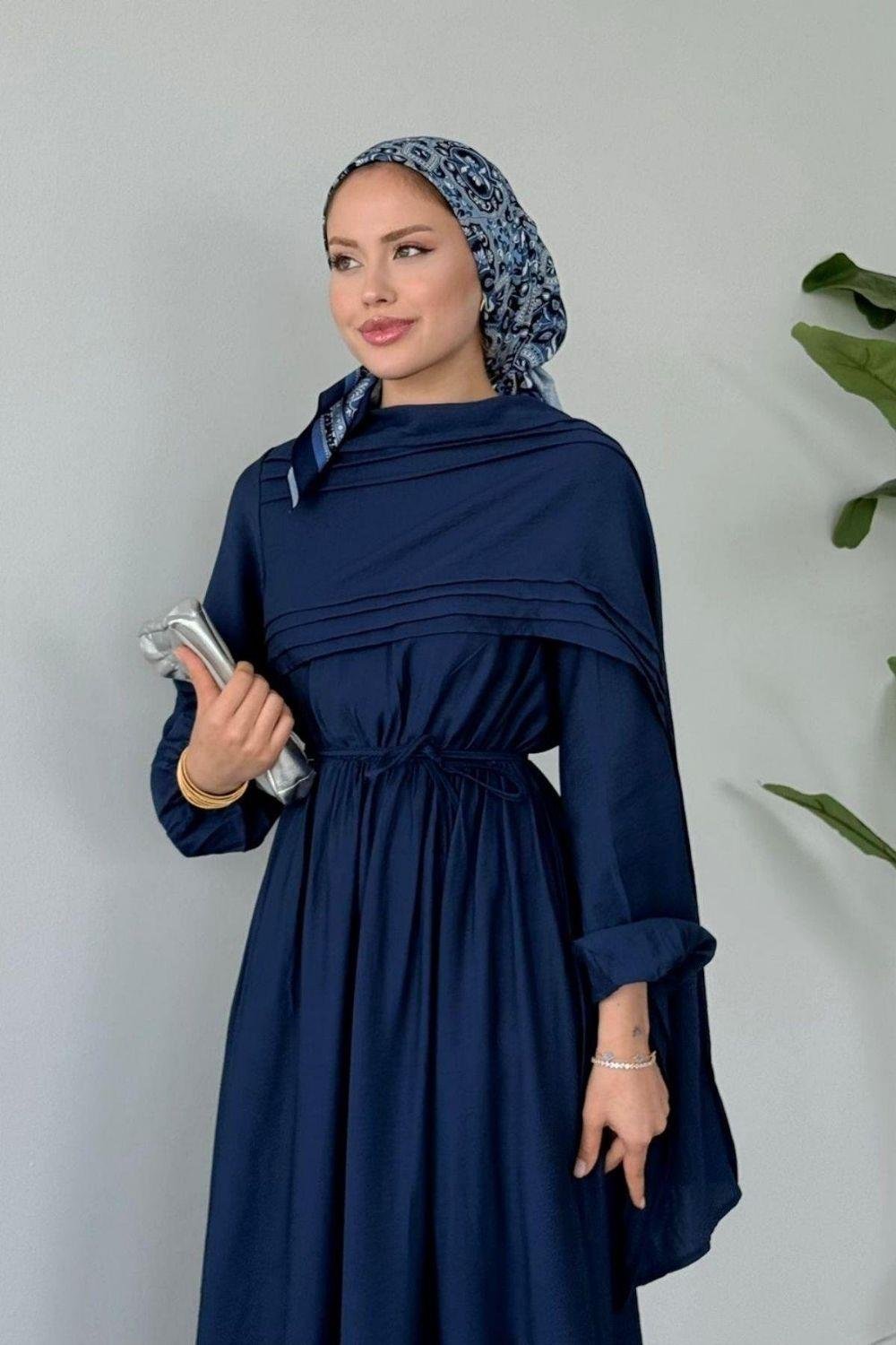 Esinti Elbise Lacivert 3050 