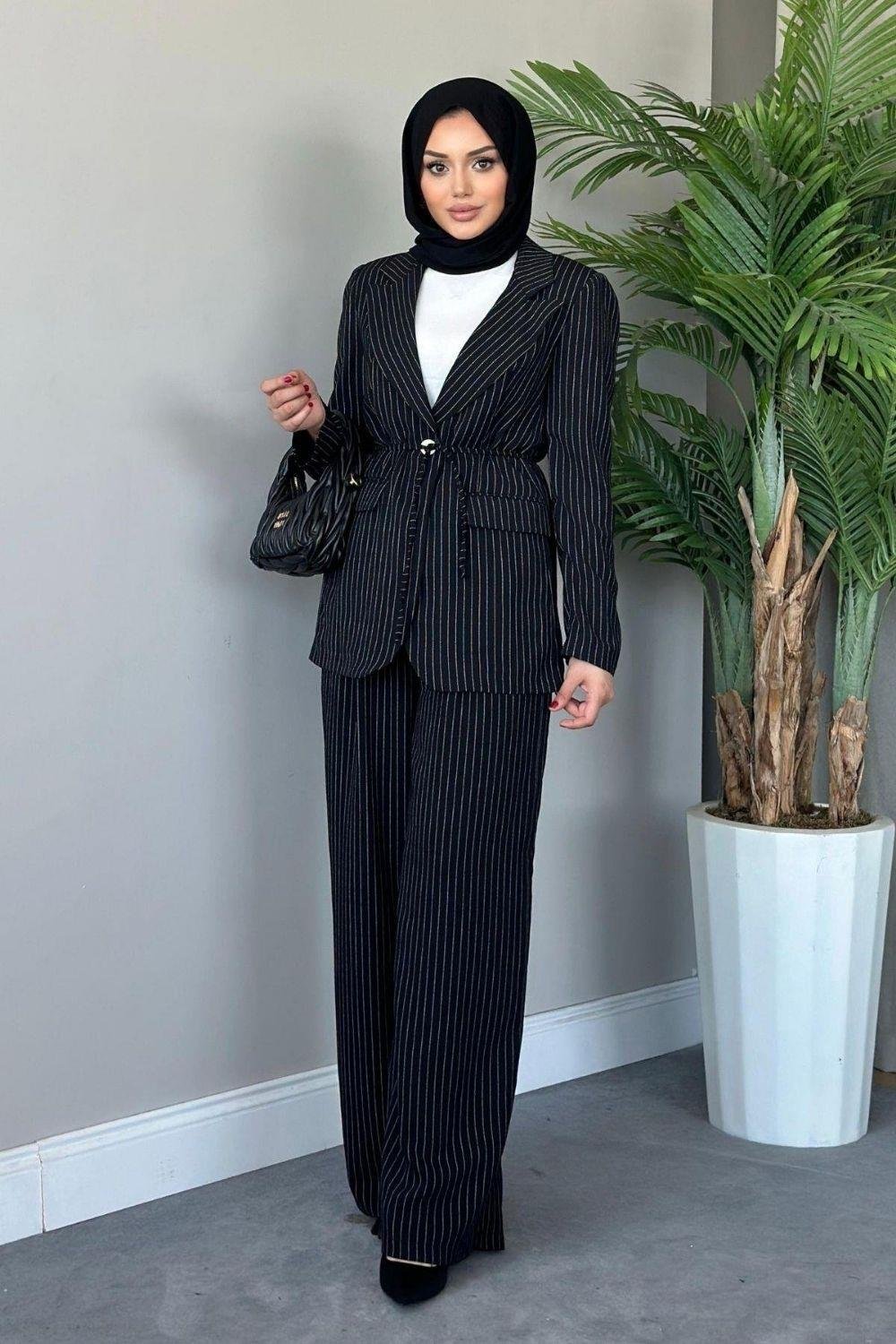 İklim Dümeli Ceketli Takım Siyah 3060 