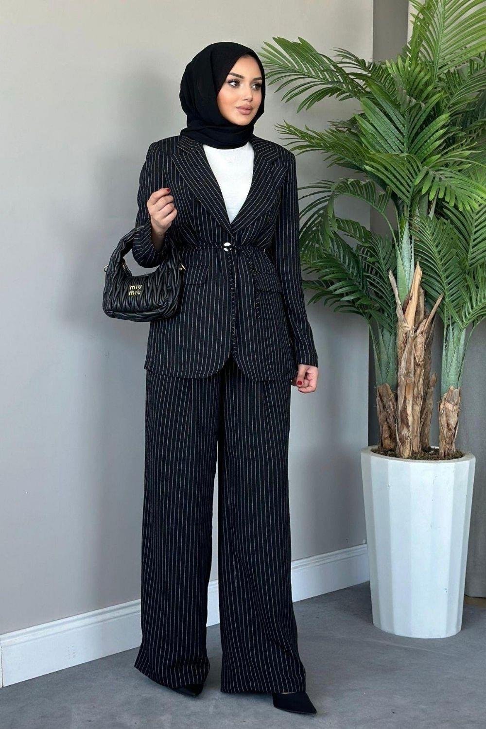 İklim Dümeli Ceketli Takım Siyah 3060 