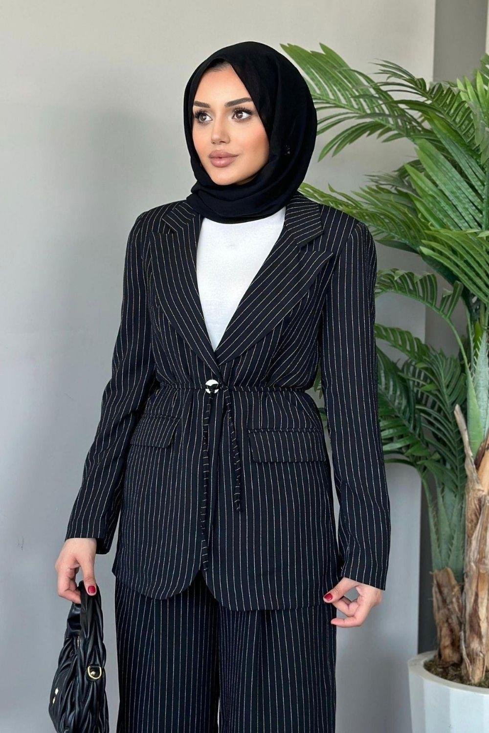 İklim Dümeli Ceketli Takım Siyah 3060 