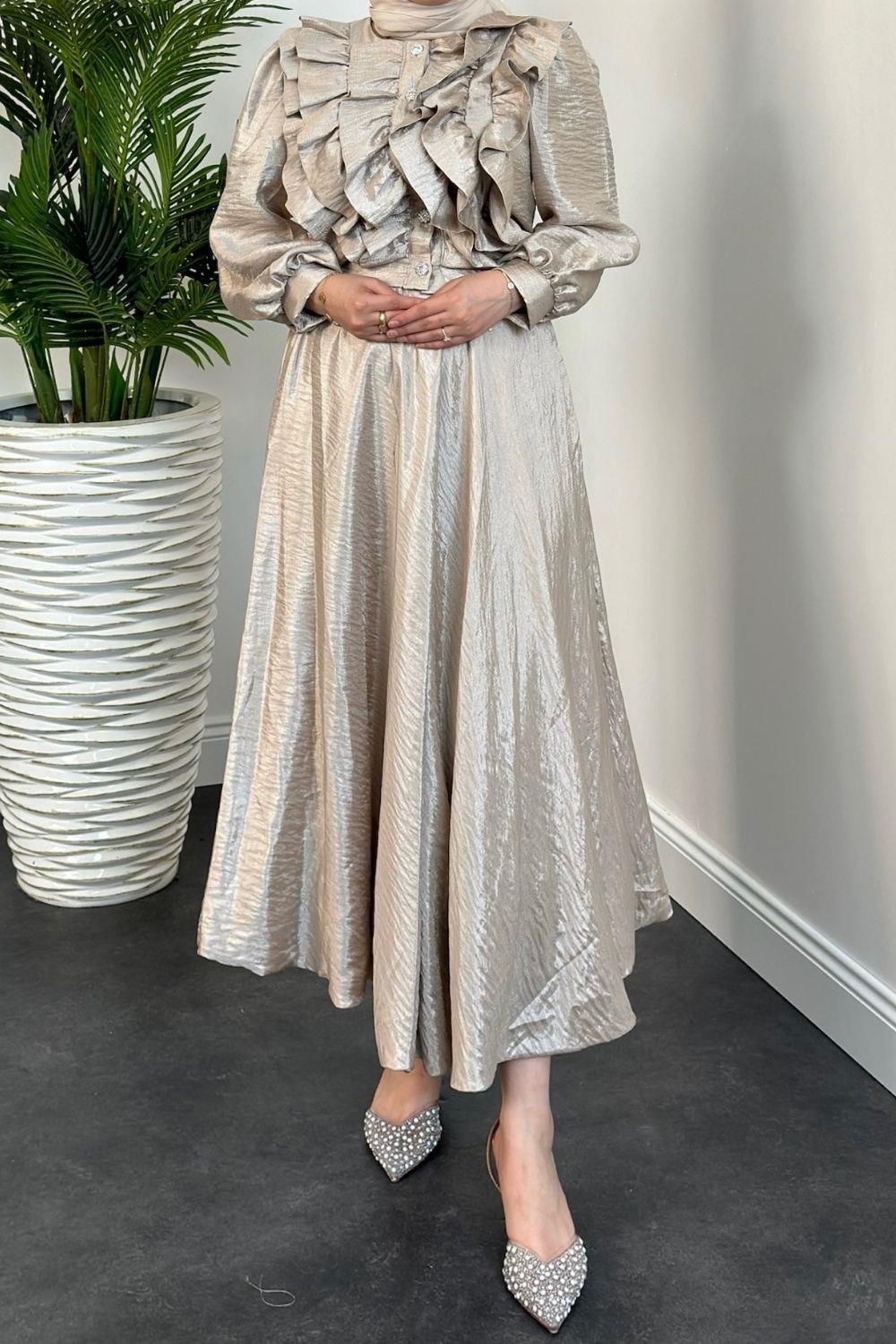 Arnisa Önü Fırfırlı Takım Taş 3063 