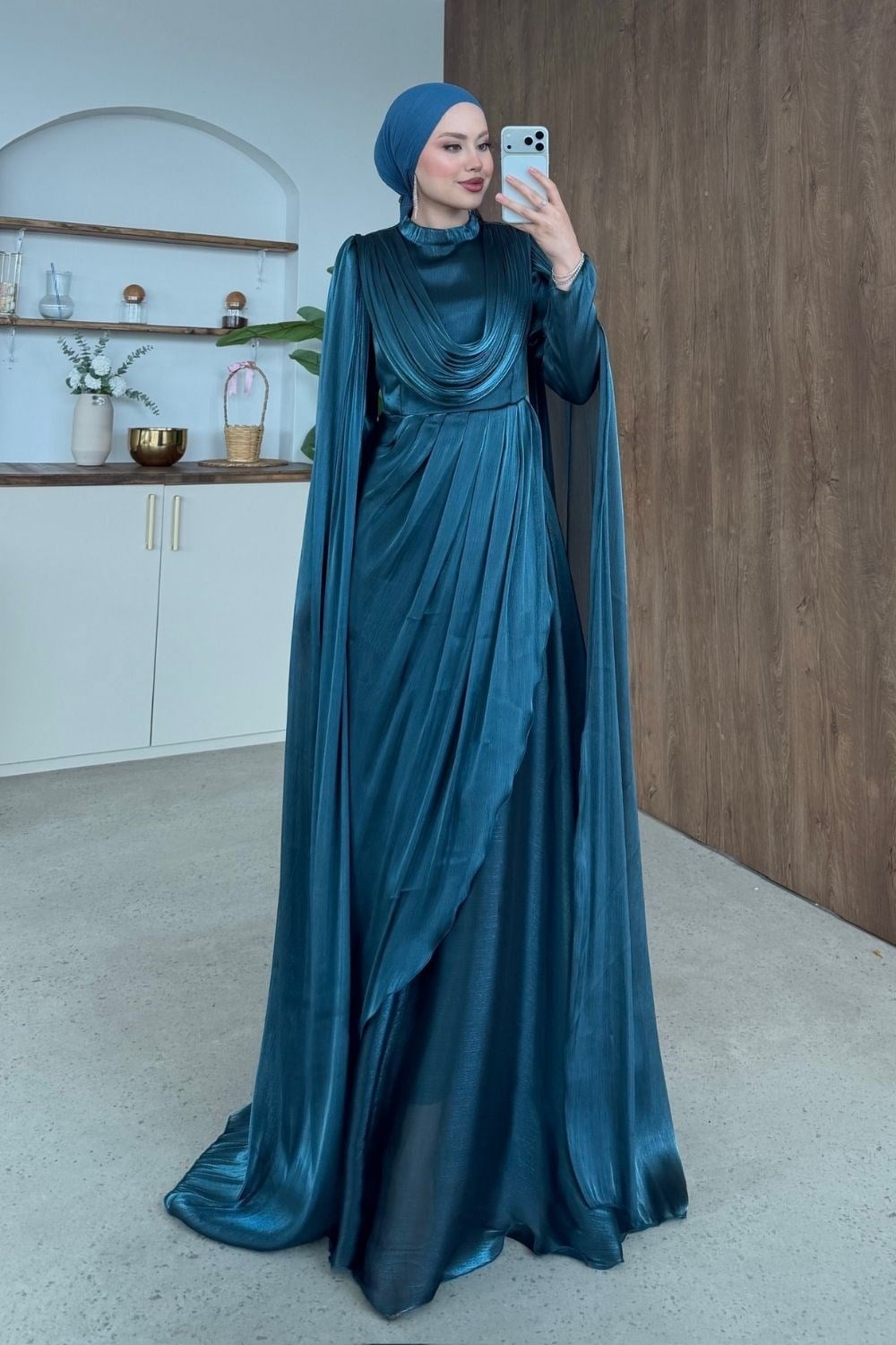 Saphira Pelerin Abiye petrol 3103 