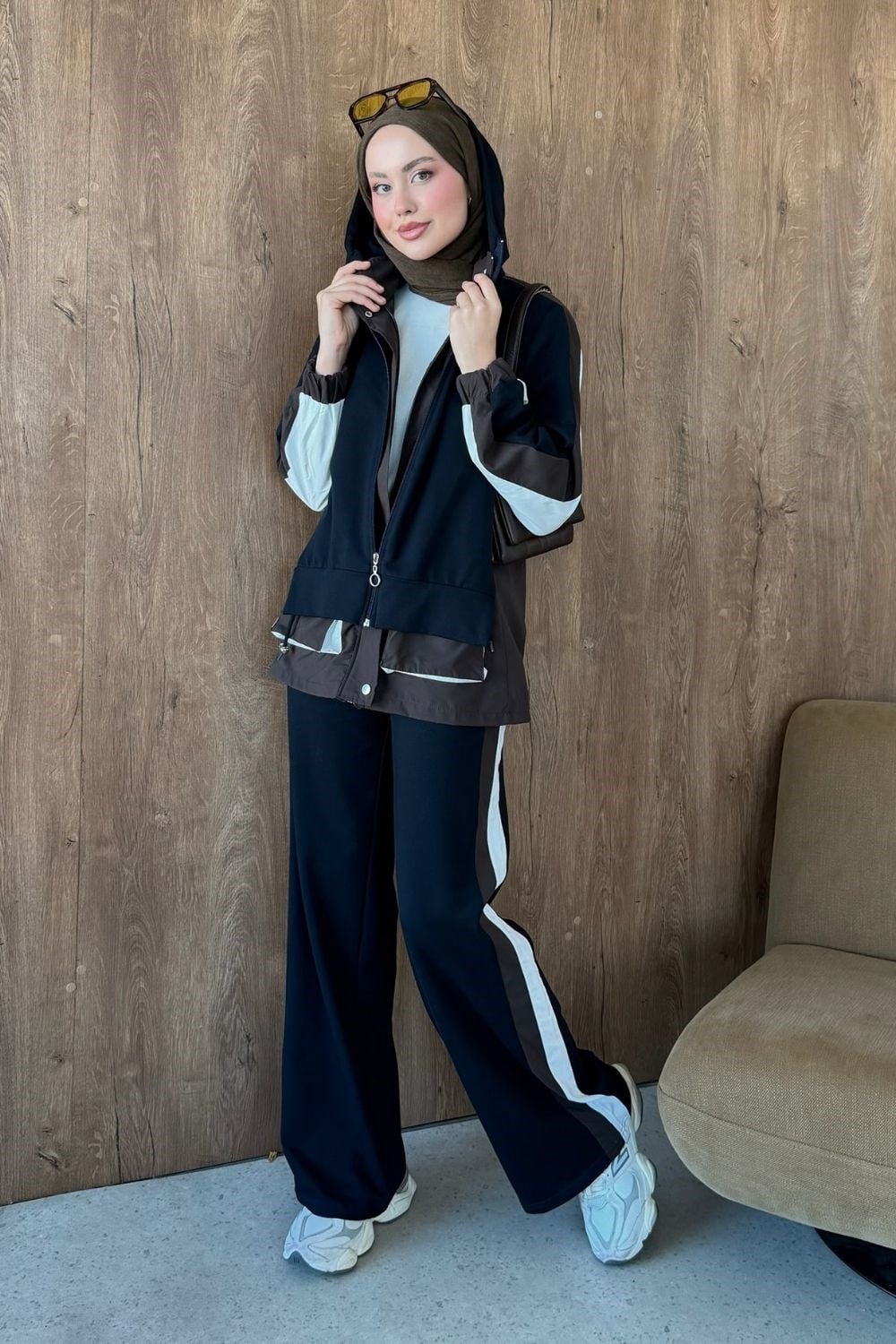 Self Garnili Takım Kahverengi 3200 