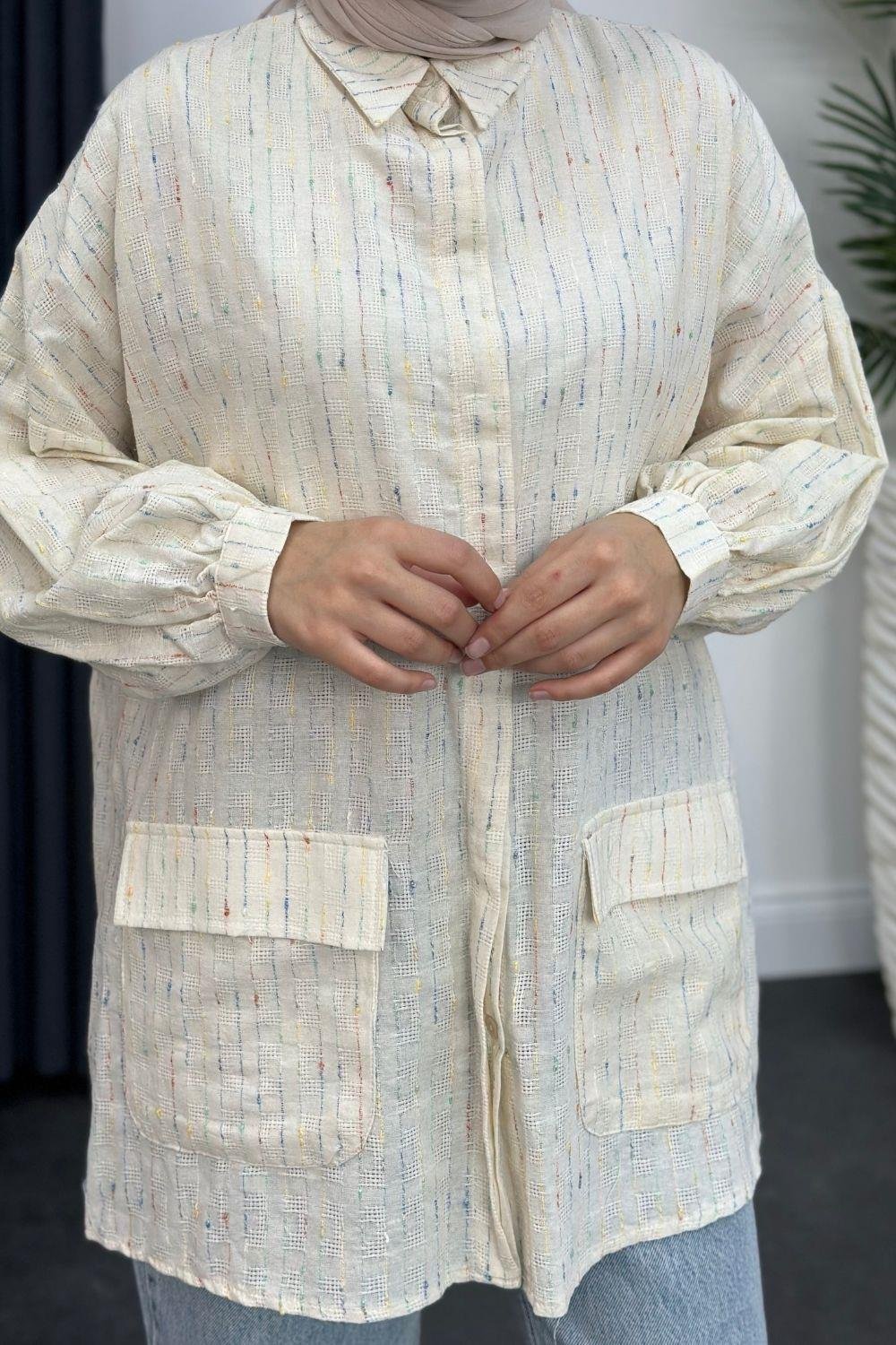 Nazlım Tunik Ekru 3695 