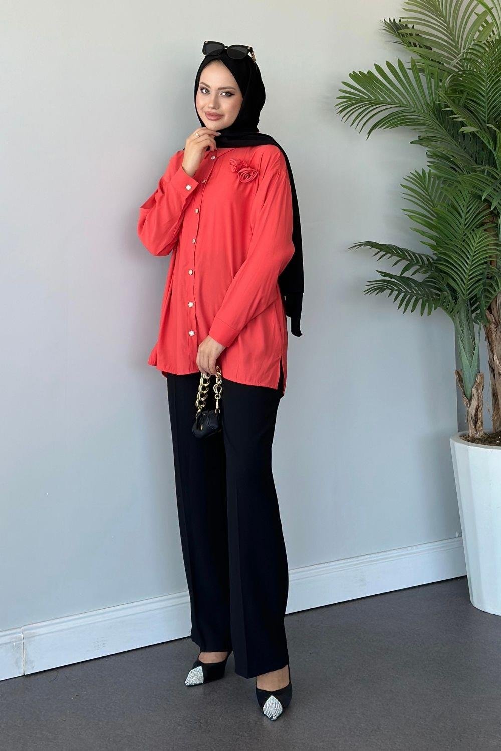 Firdevs Gömlek Narçiçeği 3718 