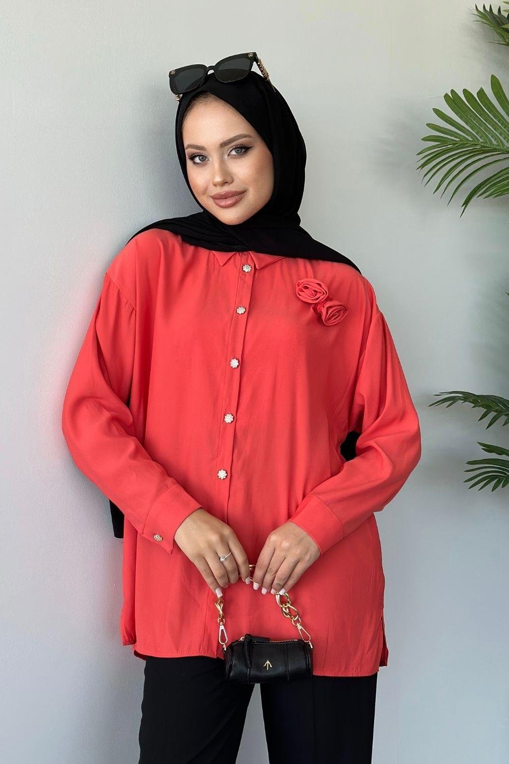 Firdevs Gömlek Narçiçeği 3718 