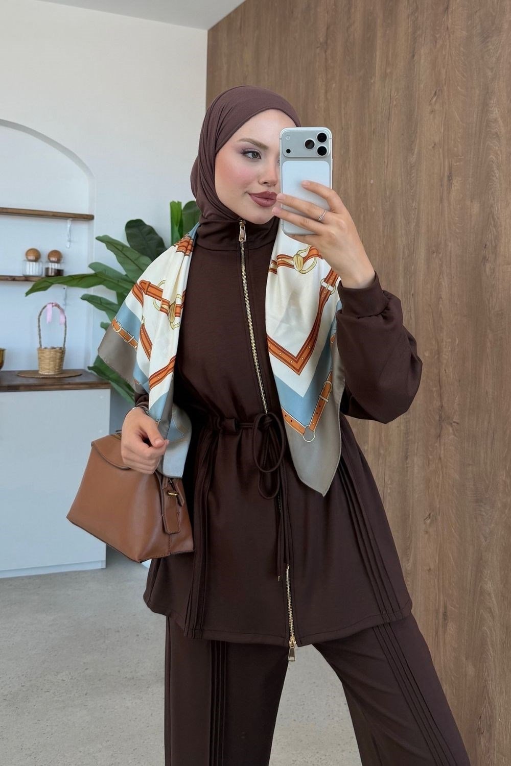 Maren Biyeli Takım Kahverengi 401 