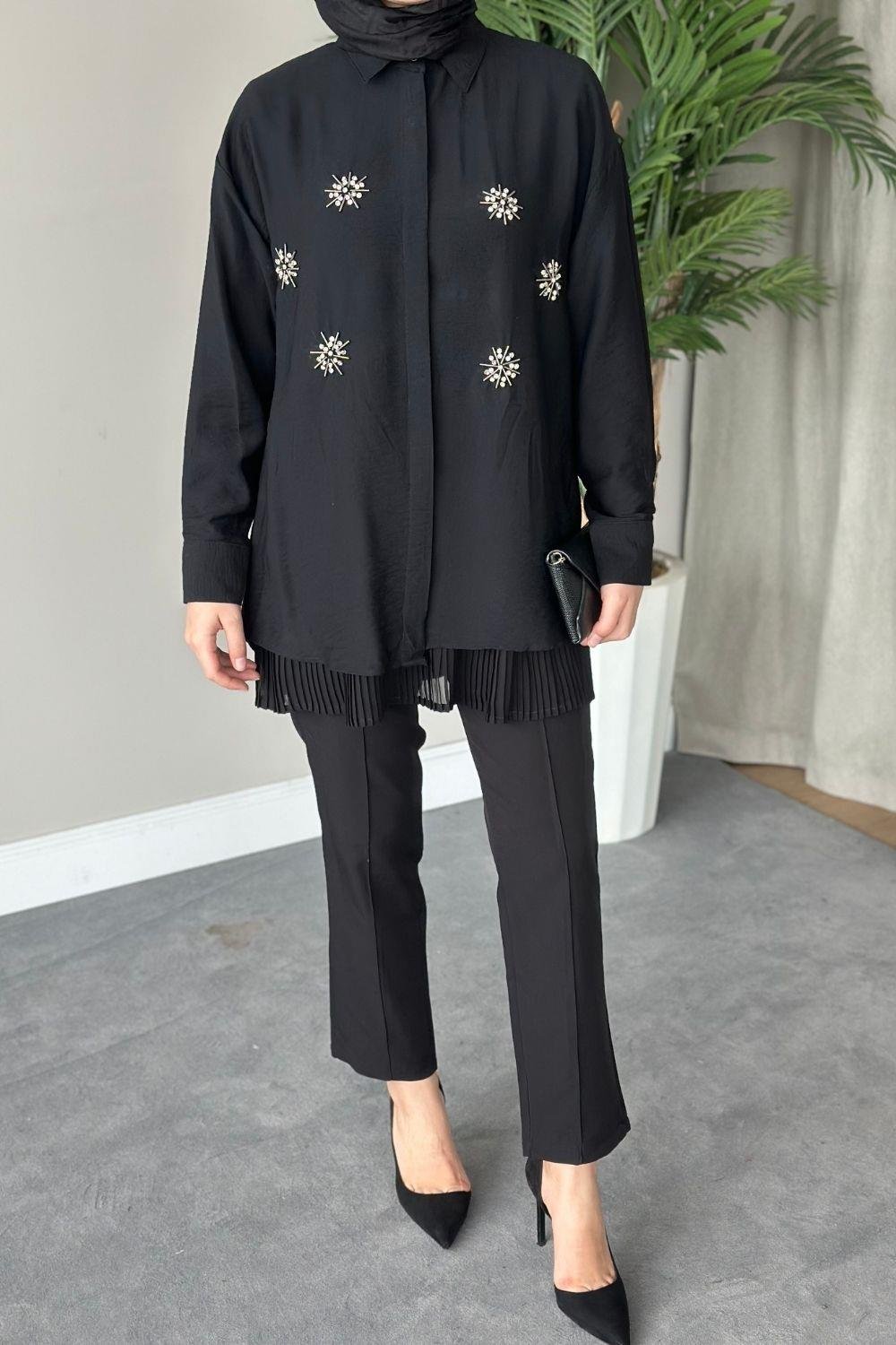 Okyanus Tunik Siyah 4016 