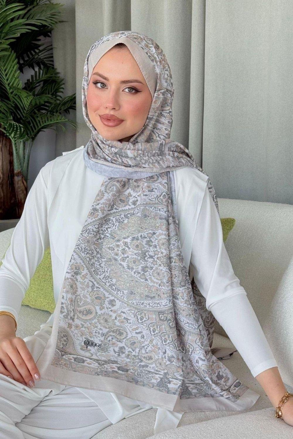 Kayli Dijital Şal Bej 4029 