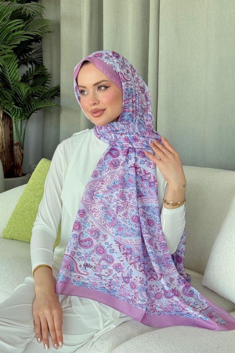 Kayli Dijital Şal Pembe 4029 