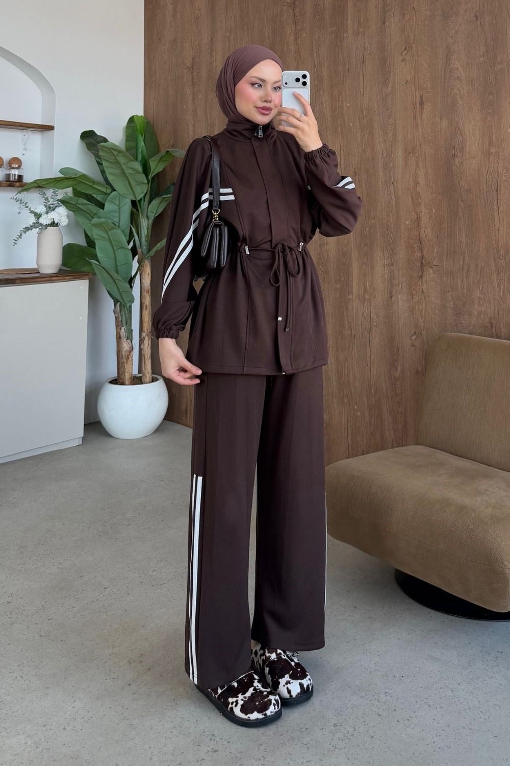 Sportif Şerit Dty Takım Kahverengi 4031 
