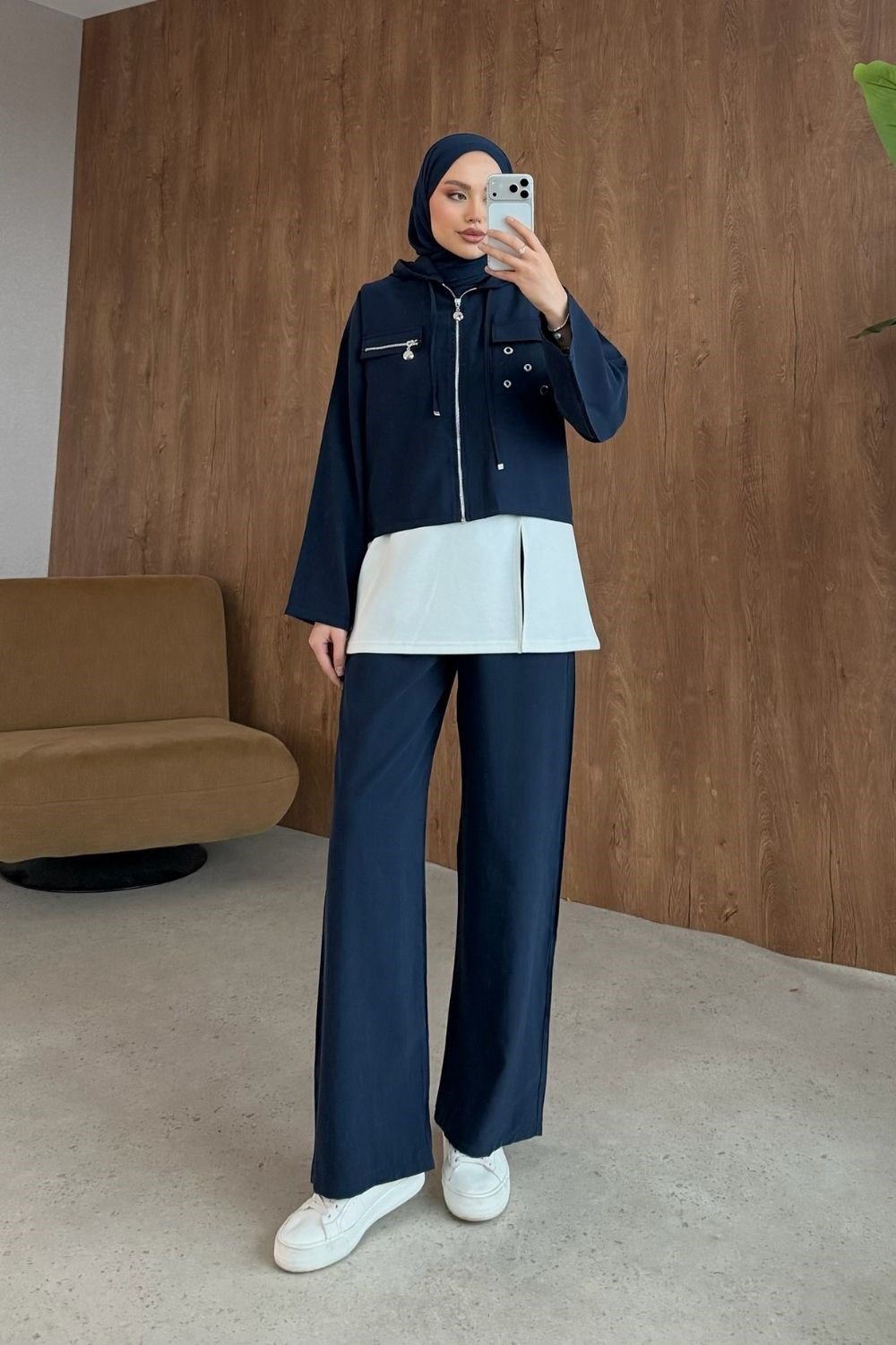 Bird Eye 3-Piece Set Navy Blue 4032 