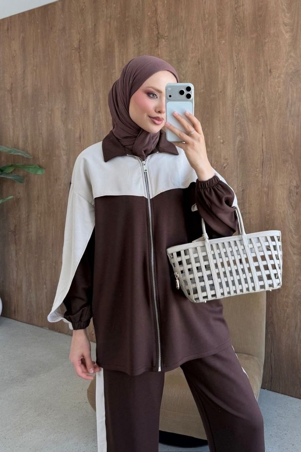 Cove Modal Grn Takım Kahverengi 4036 