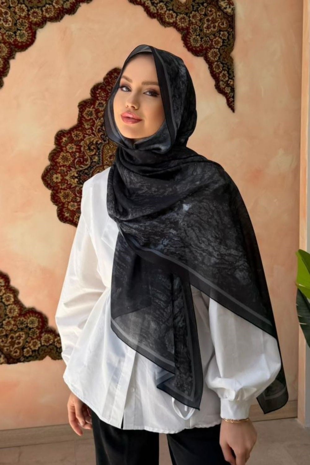 Paris Şal Siyah 4069 