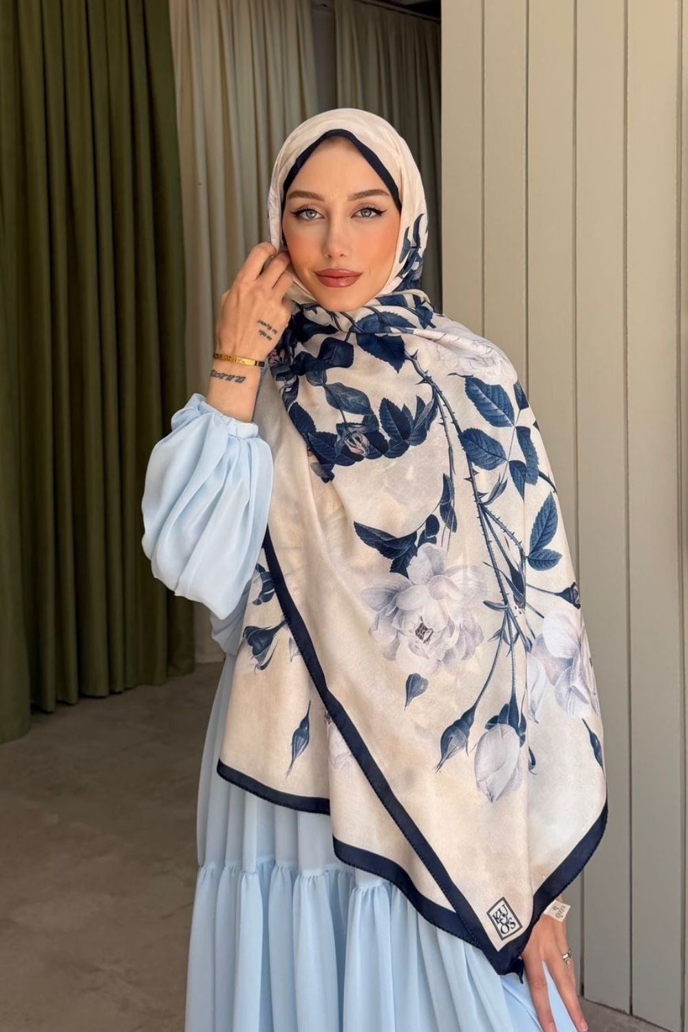 Frezya Soft Şal Lacivert 4073 