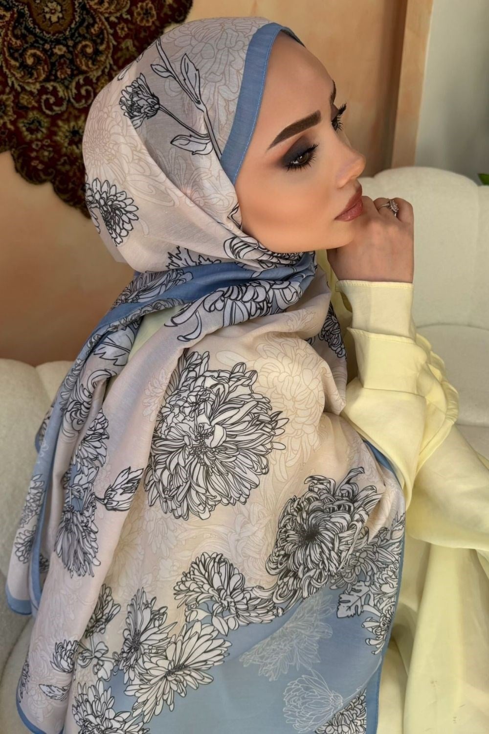 Floris Soft Şal Bebe Mavisi 4074 
