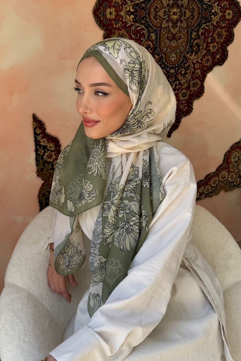Floris Soft Şal Haki 4074 