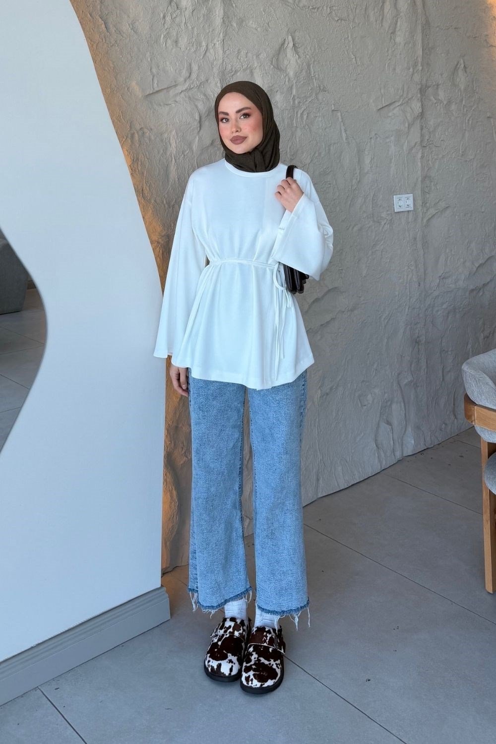 Hale Tunik Beyaz 4076 