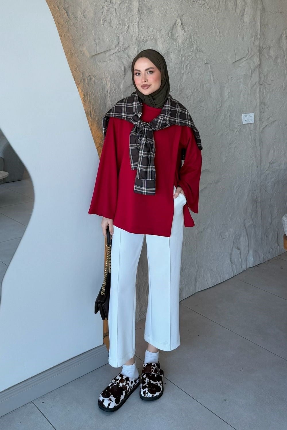 Hale Tunik Kırmızı 4076 