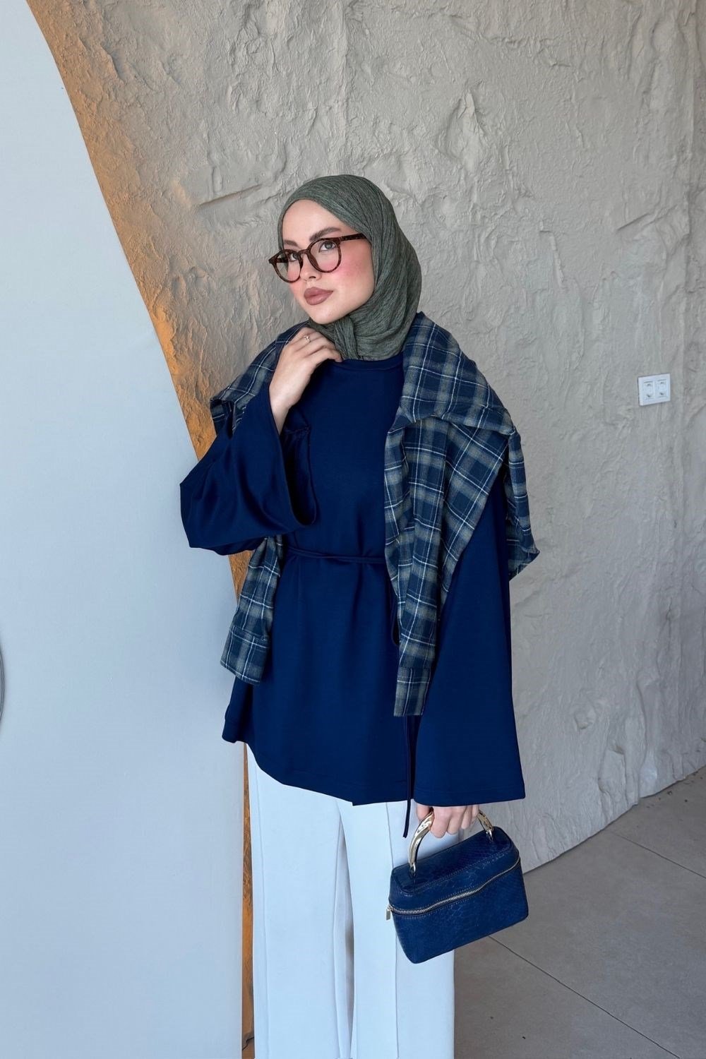 Hale Tunik Lacivert 4076 