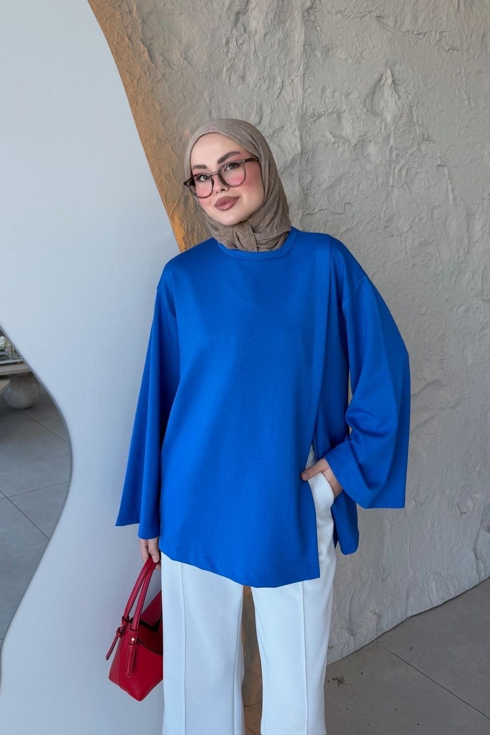 Hale Tunik Saks 4076 