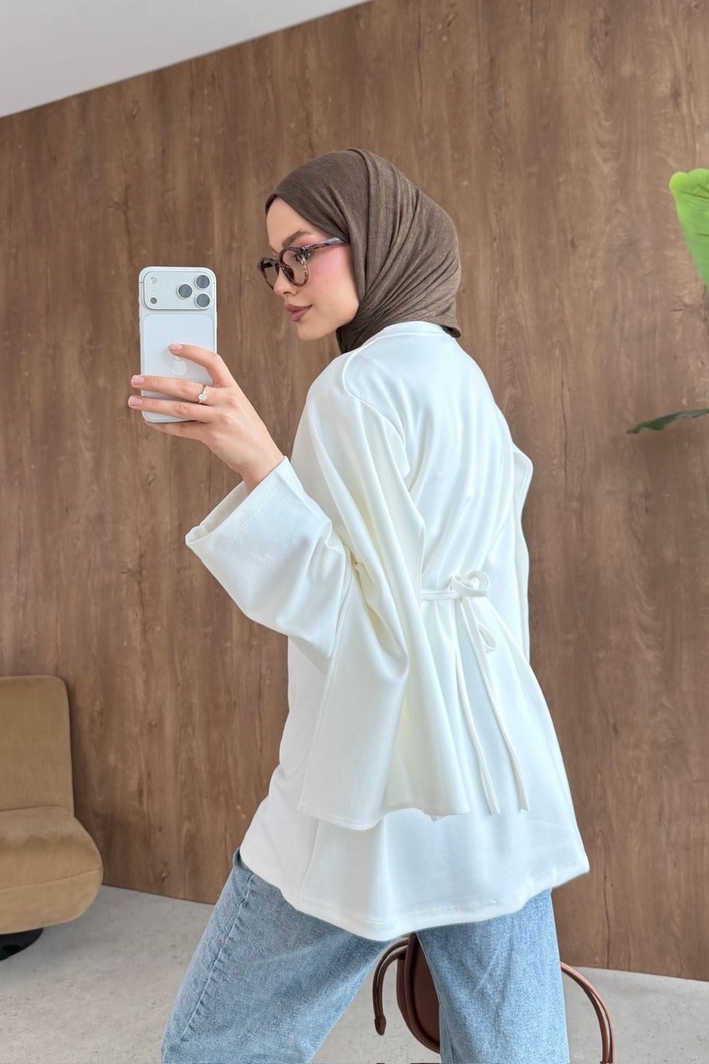 Neva Pelerin Tunik Beyaz 4077 