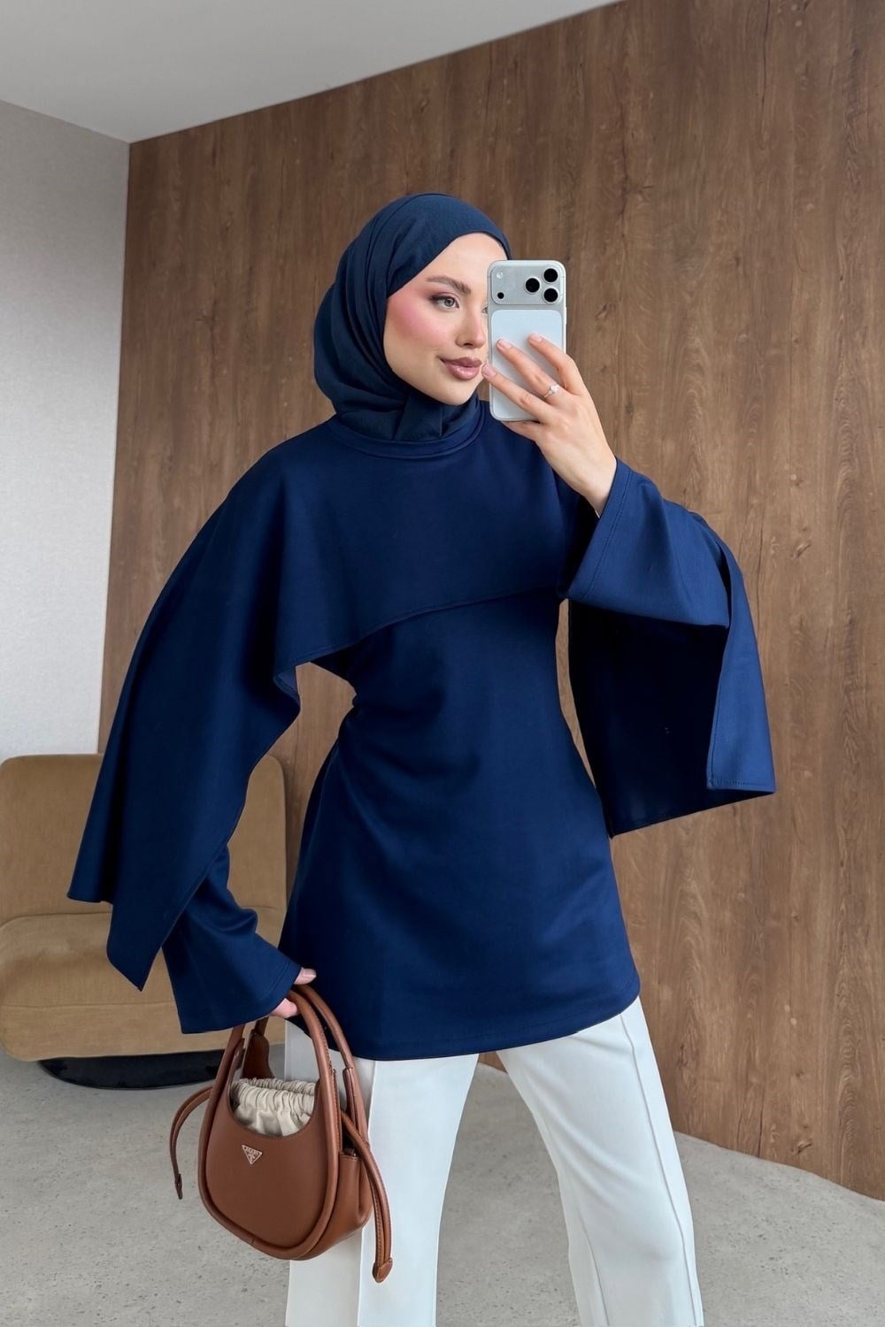 Neva Pelerin Tunik Lacivert 4077 