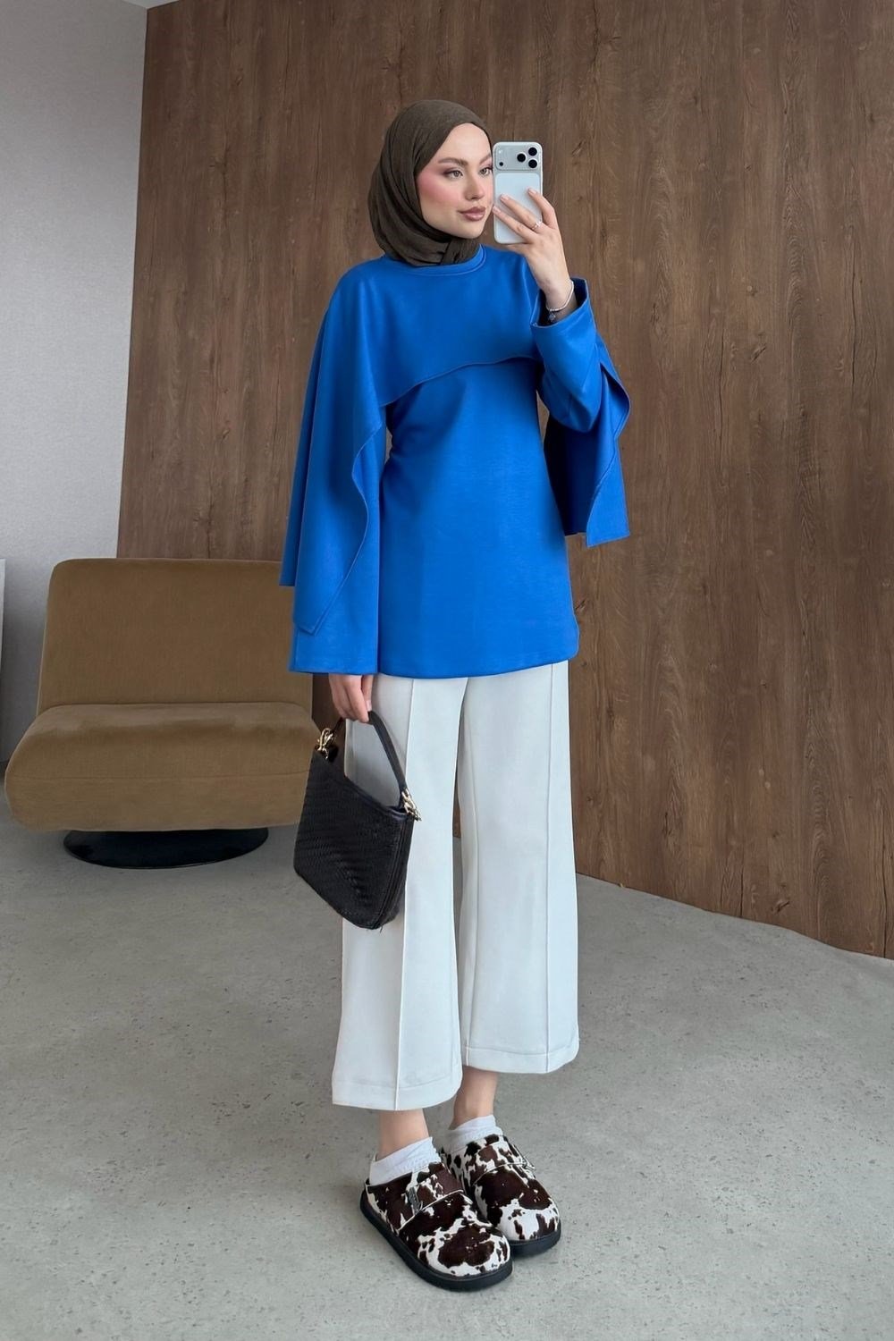 Neva Pelerin Tunik Saks 4077 