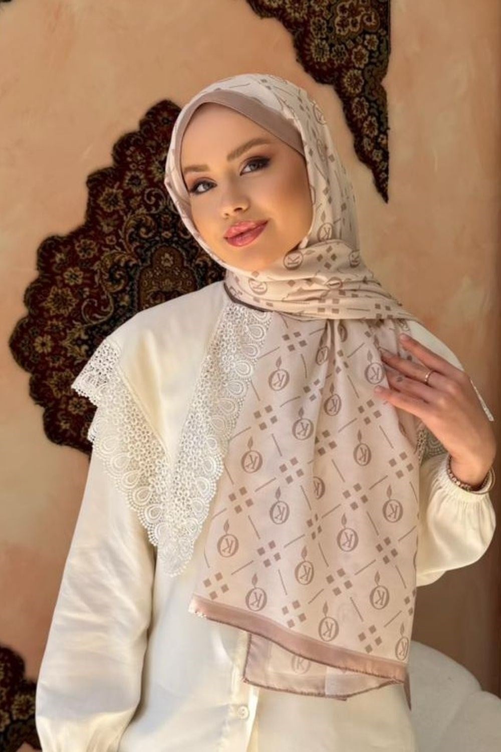 Moderna Soft Şal Bej 40770 