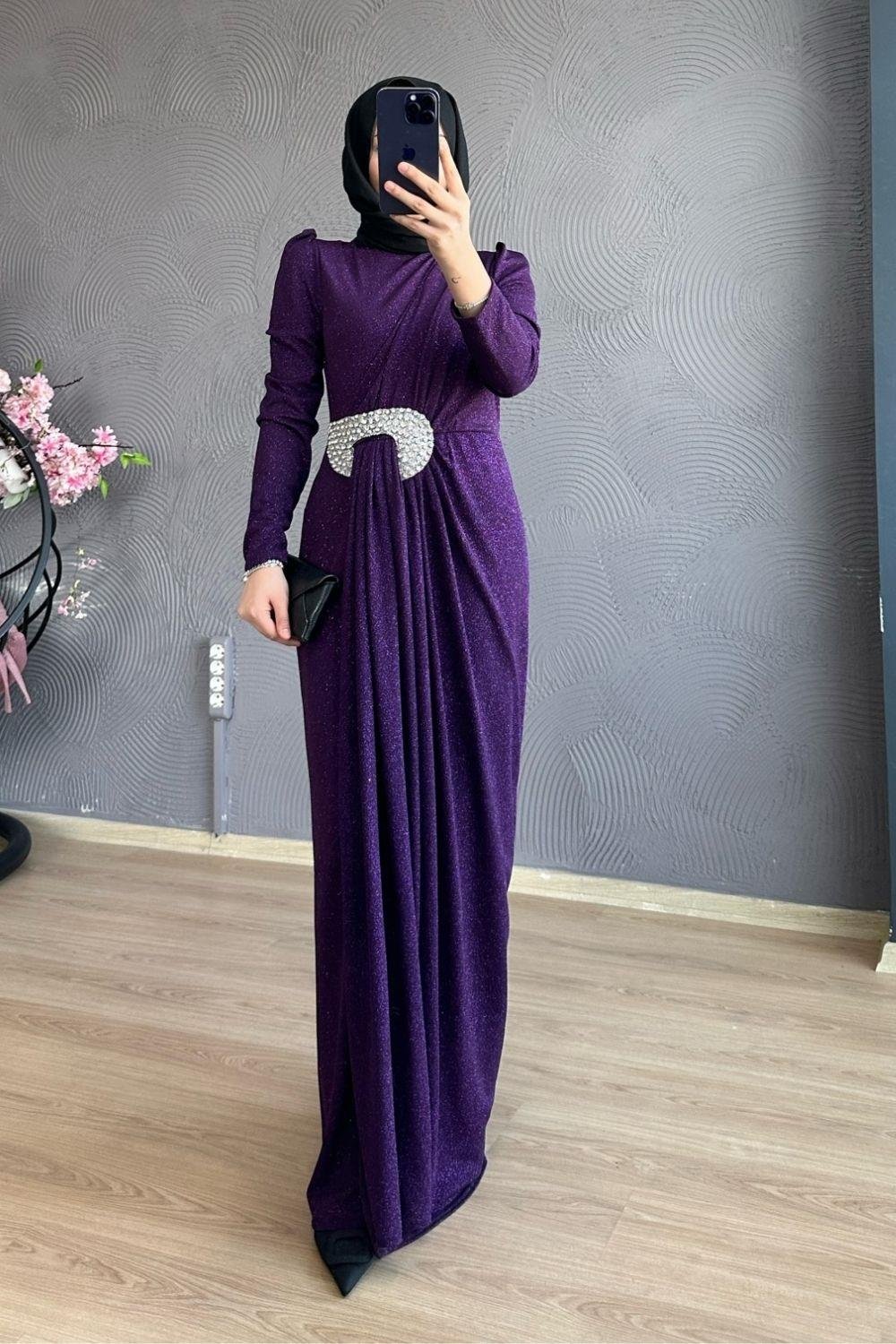 Havin Simli Abiye Mor 4351 
