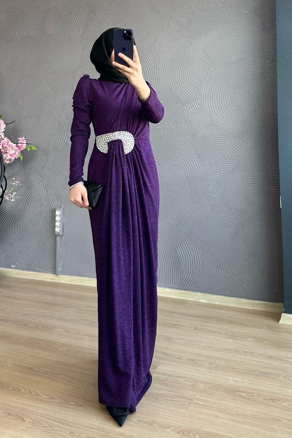Havin Simli Abiye Mor 4351 