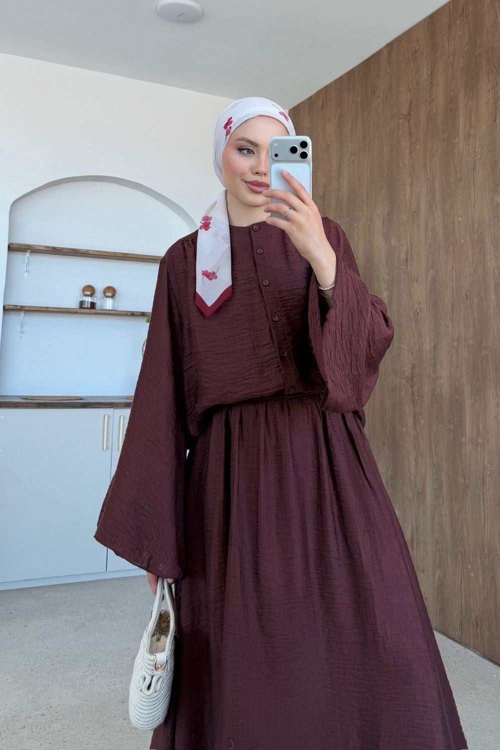 Verona Etekli Takım Bordo 44950 