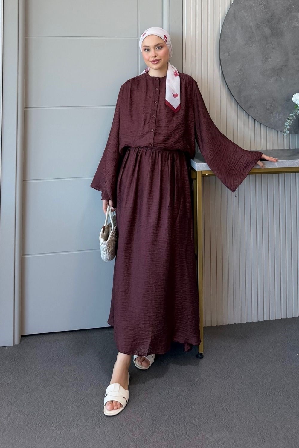Verona Etekli Takım Bordo 44950 