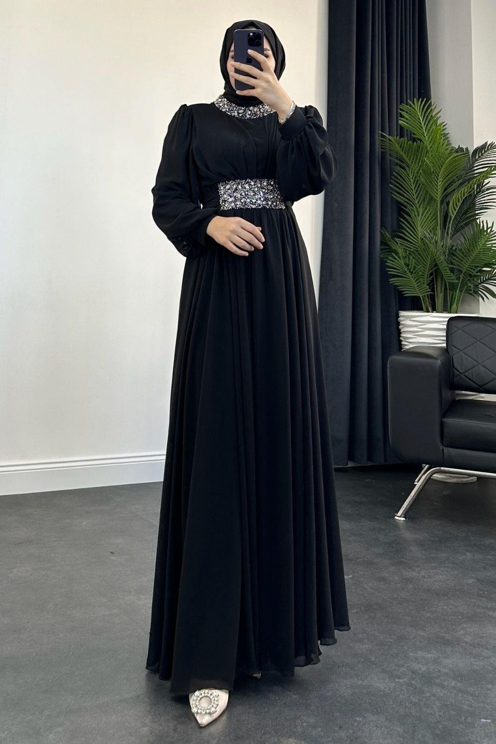 Ebru Abiye Siyah 4516 