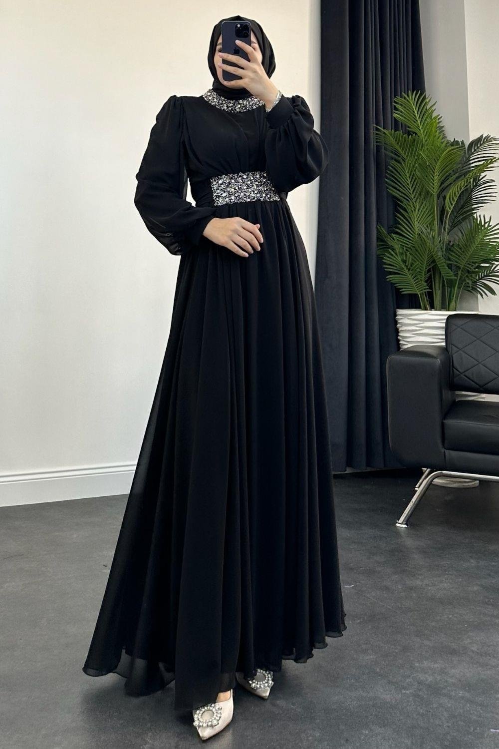 Ebru Abiye Siyah 4516 