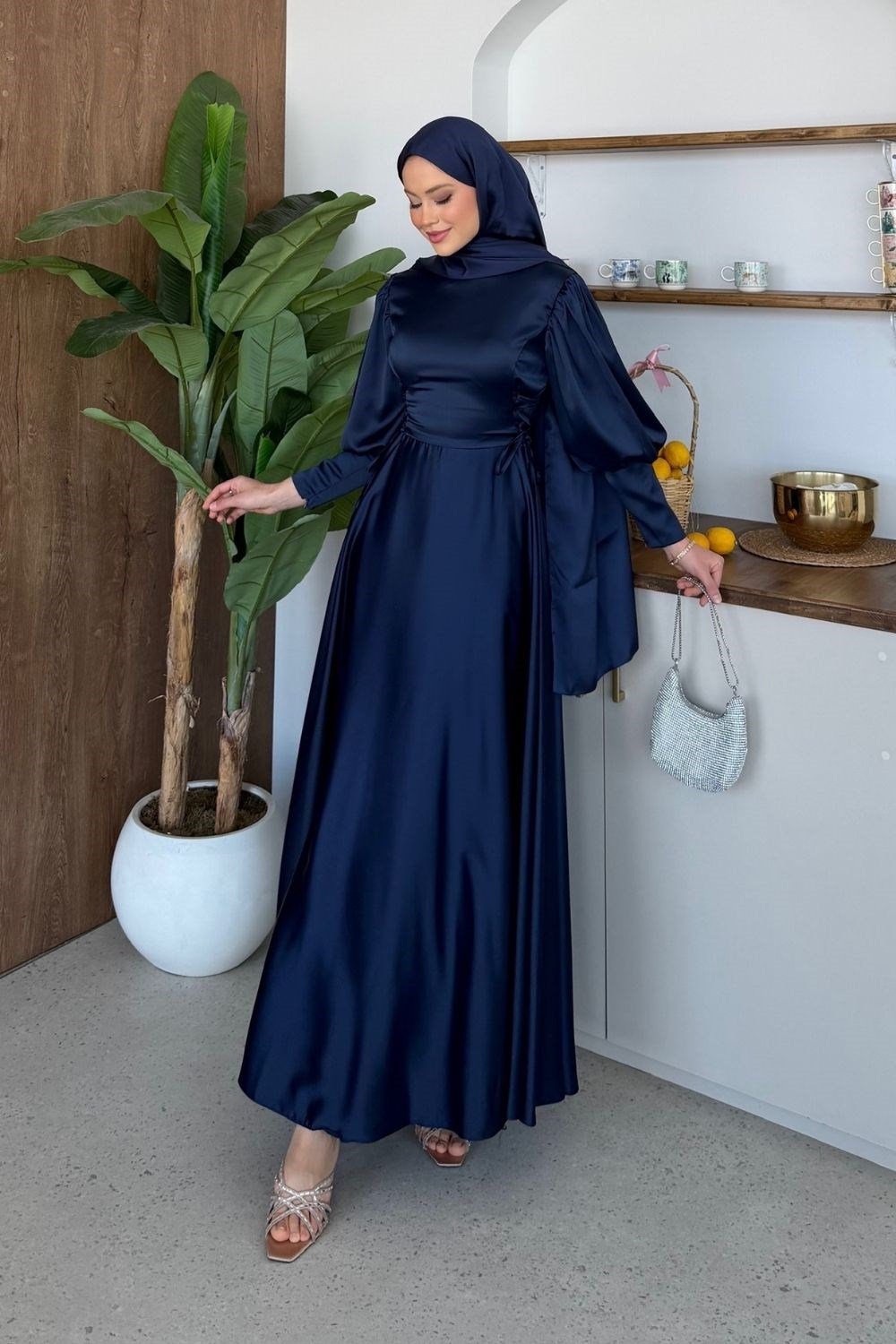 Ardina İpli Abiye Lacivert 4544 